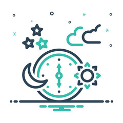 Mix icon for time zone