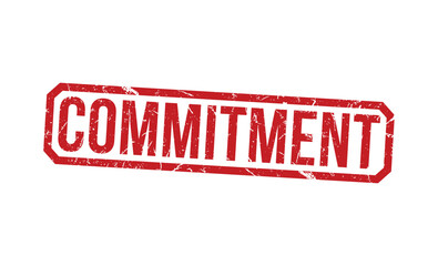 Commitment rubber stamp vector illustration on white background. Commitment rubber stamp.