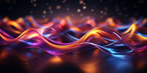 Vibrant color and particle-infused wallpaper, perfect for captivating visual storytelling on Adobe Stock Image. This dynamic wallpaper combines vivid hues with mesmerizing particles, offering versatil