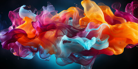 Vibrant color and particle-infused wallpaper, perfect for captivating visual storytelling on Adobe Stock Image. This dynamic wallpaper combines vivid hues with mesmerizing particles, offering versatil