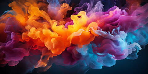 Vibrant color and particle-infused wallpaper, perfect for captivating visual storytelling on Adobe Stock Image. This dynamic wallpaper combines vivid hues with mesmerizing particles, offering versatil