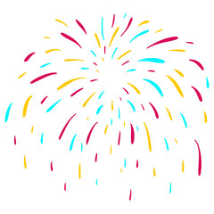 Obraz premium Fireworks drawing png