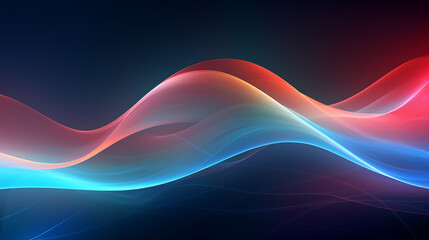 abstract dark colorful gradient 3d wave background.