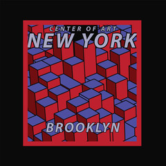 Obraz premium New York City typography, t-shirt graphics, vectors ,print
