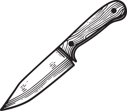 Wooden Knife Vector