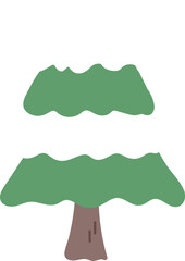 christmas tree with snow isolated