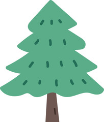 christmas tree isolated on white