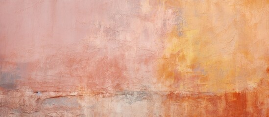 Background texture is provided by a stucco wall covered in an abstract painting