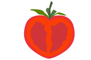 Food - Fruit - Slice of Tomato