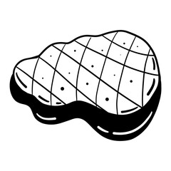 Tender chicken steak with sauce