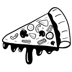 illustration of pizza