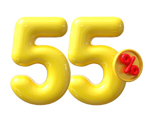 55 Percent Discount Sale Off Balloon Gold Number
