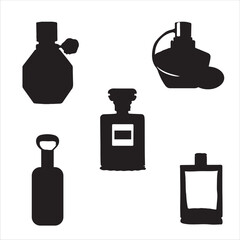 set of perfume bottles
