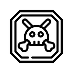 toxic line icon
