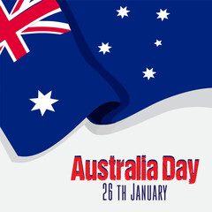 australia day vector background illustration. it is suitable for card, banner, or poster