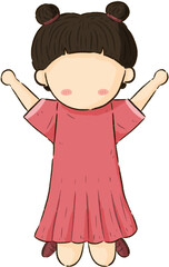 Little Girl Illustration