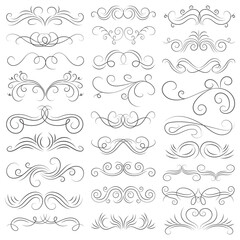 Vector graphic elements for design vector elements. Swirl elements decorative illustration