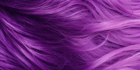 Purple hair color dye long flowing woman's haircut fashion background stylist, generated ai