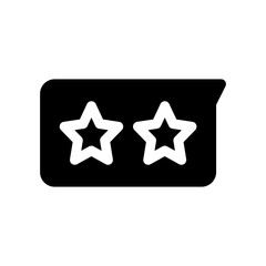 review glyph icon