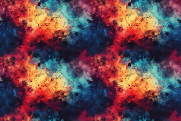 Colorful Abstract Grunge Texture. Seamless Repeatable Background.