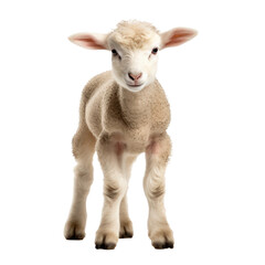 Baby sheep isolated on transparent background,transparency 