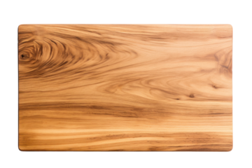 Wooden square board isolated on transparent background,transparency 