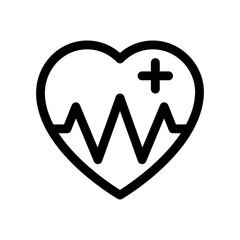 heart rate line icon