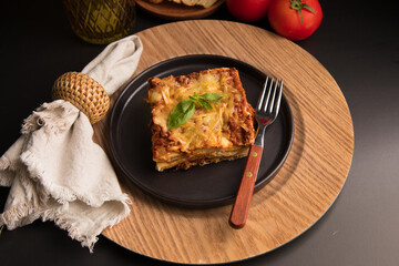 Bolognese tomato sauce traditional lasagna food
