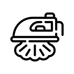ironing line icon
