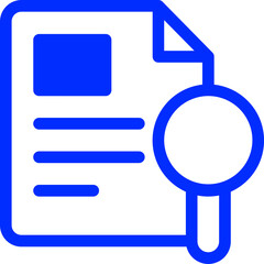 illustration of a icon document search