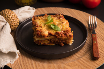 Bolognese tomato sauce traditional lasagna food