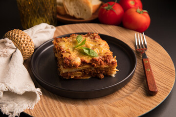 Bolognese tomato sauce traditional lasagna food