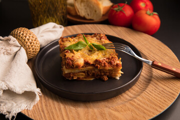 Bolognese tomato sauce traditional lasagna food