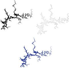 Nolin Lake icon. Nolin Lake Map sign. Nolin Lake Outline symbol. Nolin Lake Kentucky. flat style