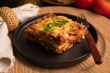 Bolognese tomato sauce traditional lasagna food