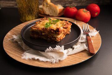 Bolognese tomato sauce traditional lasagna food