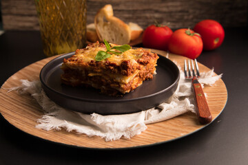 Bolognese tomato sauce traditional lasagna food