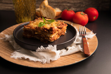 Bolognese tomato sauce traditional lasagna food