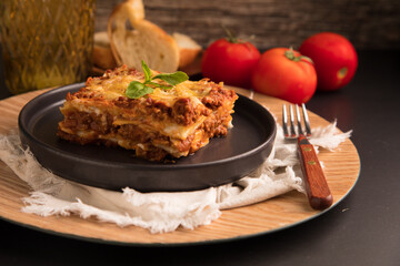 Bolognese tomato sauce traditional lasagna food