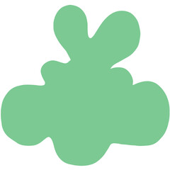 The soft, irregular shape of the blob shape is simple, fun, and versatile for a variety of creative designs.