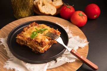 Bolognese tomato sauce traditional lasagna food