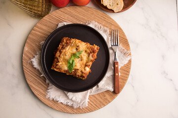 Bolognese tomato sauce traditional lasagna food
