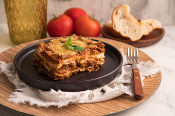 Bolognese tomato sauce traditional lasagna food
