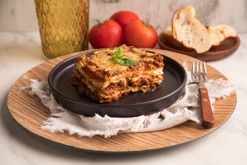 Bolognese tomato sauce traditional lasagna food