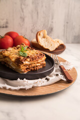 Bolognese tomato sauce traditional lasagna food