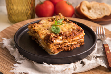Bolognese tomato sauce traditional lasagna food