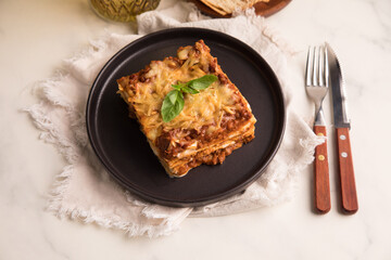 Bolognese tomato sauce traditional lasagna food