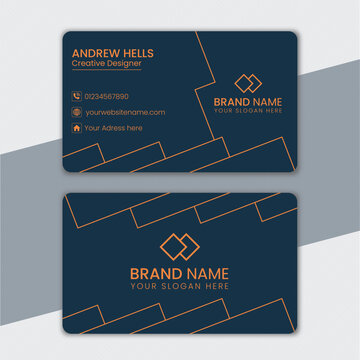 luxury and minimalist business card design template