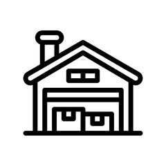 warehouse line icon