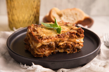 Bolognese tomato sauce traditional lasagna food